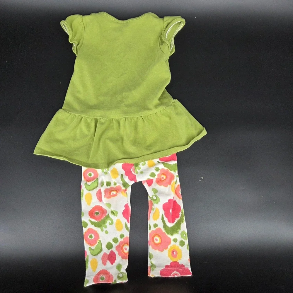 Gymboree Girls 18-24M Bohemian Jewel Tunic and Floral Leggings 2 Piece Set